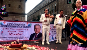 EL CUMPLEAÑOS DE AMLO Y SU FESTEJO EN PALACIO NACIONAL